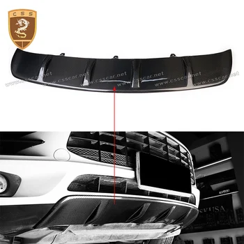 Передний и задний диффузор из углеродного волокна для Porsche Macan 2014 2015 2016 2017 2018 Аксессуары для укладки передних Губ Автомобиля