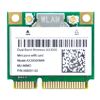 Wifi Карта PCB AX200 AX3000HMW Mini PCI-E Wifi 6 Беспроводной Адаптер 2,4 G/5G Bluetooth 5,1 802.11AX Для Win10